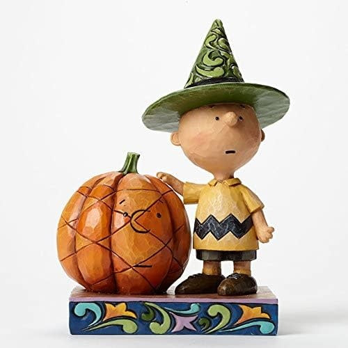 Charlie Brown with Pumpkin Halloween Figure